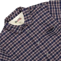 Stussy Sherpa Lined Plaid Shirt -PERFEKTES BEKLEIDUNGSGESCHÄFT 1110268 navy 4