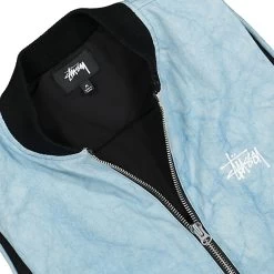 Stussy Washed Canvas Primaloft Vest -PERFEKTES BEKLEIDUNGSGESCHÄFT 115654 light blue 3