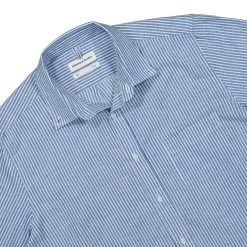 Striped Linen Shirt -PERFEKTES BEKLEIDUNGSGESCHÄFT 123 10 02500 3