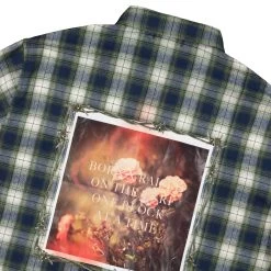 Barbed Wire Flannel -PERFEKTES BEKLEIDUNGSGESCHÄFT B4021BWIR GRN 3