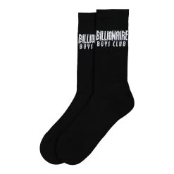 Straight Logo Socks -PERFEKTES BEKLEIDUNGSGESCHÄFT BC017 BLACK 2