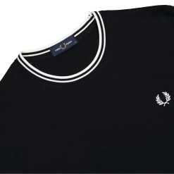 Fred Perry Twin Tipped T-Shirt -PERFEKTES BEKLEIDUNGSGESCHÄFT M1588 102 3