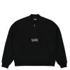 Pleasures Karat Quarter Zip Fleece Sweater -PERFEKTES BEKLEIDUNGSGESCHÄFT P23SP020 Black 1