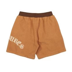 Pleasures Mars Sherpa Shorts -PERFEKTES BEKLEIDUNGSGESCHÄFT P23SP043 Brown 2