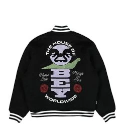 OBEY Time Varsity Jacket -PERFEKTES BEKLEIDUNGSGESCHÄFT a097200 black 2