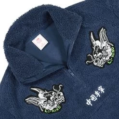 Li-Ning Quarter Fleece Sweat -PERFEKTES BEKLEIDUNGSGESCHÄFT awdr721 2k 3