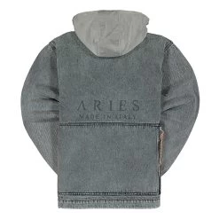 Aries Nylon Hooded Denim Jacket -PERFEKTES BEKLEIDUNGSGESCHÄFT fsar71304 acws 2