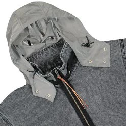 Aries Nylon Hooded Denim Jacket -PERFEKTES BEKLEIDUNGSGESCHÄFT fsar71304 acws 4