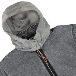 Aries Nylon Hooded Denim Jacket -PERFEKTES BEKLEIDUNGSGESCHÄFT fsar71304 acws 5