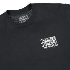 Eric Haze X Pleasures Studies T-Shirt -PERFEKTES BEKLEIDUNGSGESCHÄFT haze001 blk 3