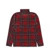 Plaid Velvet Turtleneck -PERFEKTES BEKLEIDUNGSGESCHÄFT lym02t119 red 1