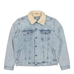 Blue Denim Sherpa Jacket