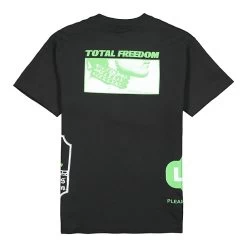 Pleasures Free Life T-Shirt -PERFEKTES BEKLEIDUNGSGESCHÄFT p20w043 blk 2