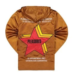 Pleasures Berlin Satin Coaches Jacket -PERFEKTES BEKLEIDUNGSGESCHÄFT p21f010 carmel 2