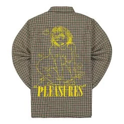 Pleasures Ignition Plaid Shirt -PERFEKTES BEKLEIDUNGSGESCHÄFT p21f015 green 2