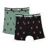 Playboy X Pleasures Boxer Briefs 2 Pack -PERFEKTES BEKLEIDUNGSGESCHÄFT p21pb007 black olive 1