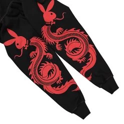 Playboy X Pleasures Tails Zip Hoody -PERFEKTES BEKLEIDUNGSGESCHÄFT p22pb027 black m 5