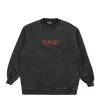 Pleasures Sour Washed Crewneck -PERFEKTES BEKLEIDUNGSGESCHÄFT p22su029 blk 1