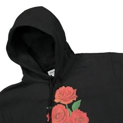 Rose Hooded Sweatshirt -PERFEKTES BEKLEIDUNGSGESCHÄFT tn20fhs006 blk 3