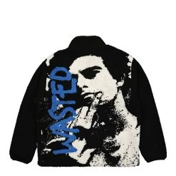 Pierce Sherpa Jacket -PERFEKTES BEKLEIDUNGSGESCHÄFT wasted jacket pierce sherpa black 2